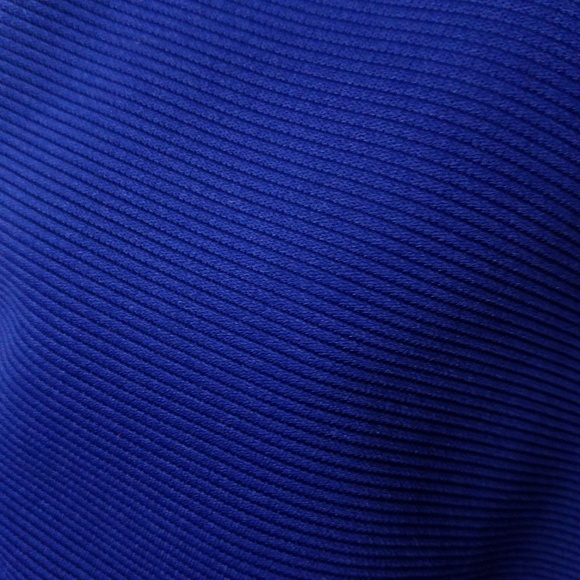 Nwot! Blue textured sheath dress Sz L - Picture 4 of 8